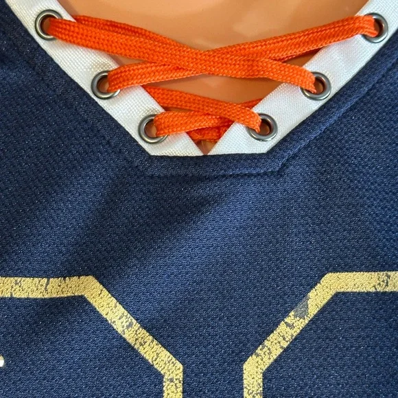 NFL Team Apparel Navy Jersey with White and Orange Details Chicago Bears Forte - Picture 6 of 13